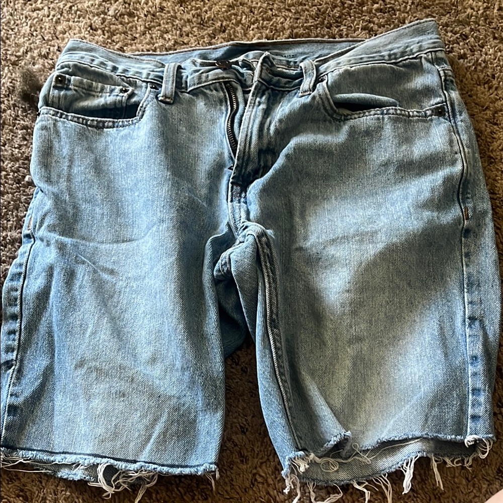 Casual Light Blue Denim Shorts